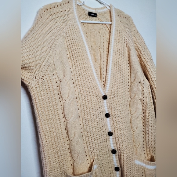 Torrid Cableknit Boyfriend Cardigan Size 2 - Picture 6 of 13